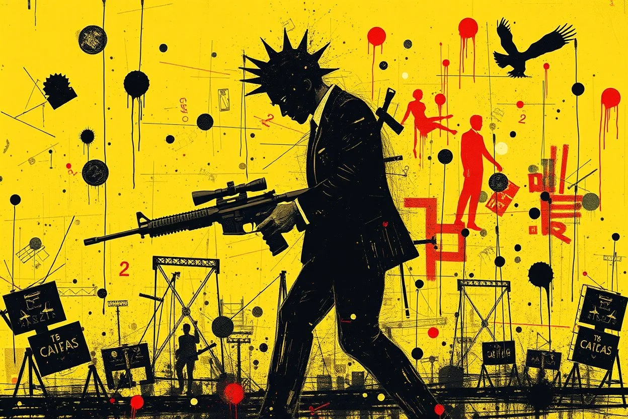 this isnt a game this is financial warfare style of basquiat x pollock