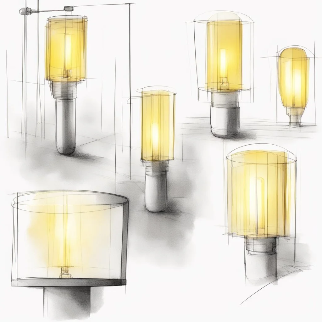 Lighting design, modern , sketches