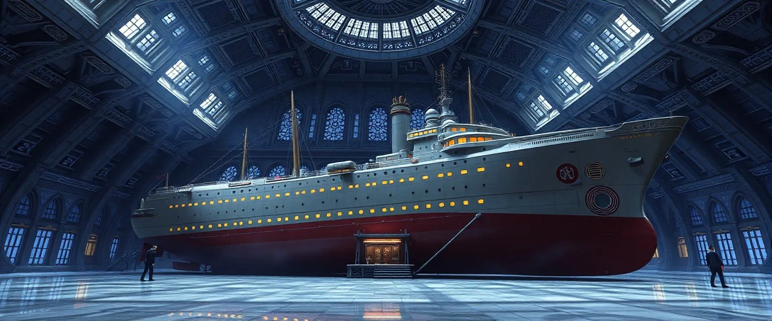 air ship waiting hall, in future dynasty