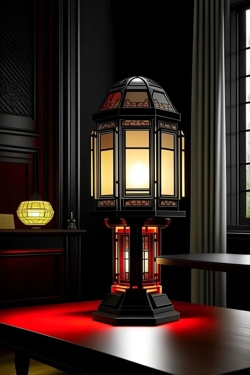 gaming table lamp inspired by palace, modern design,