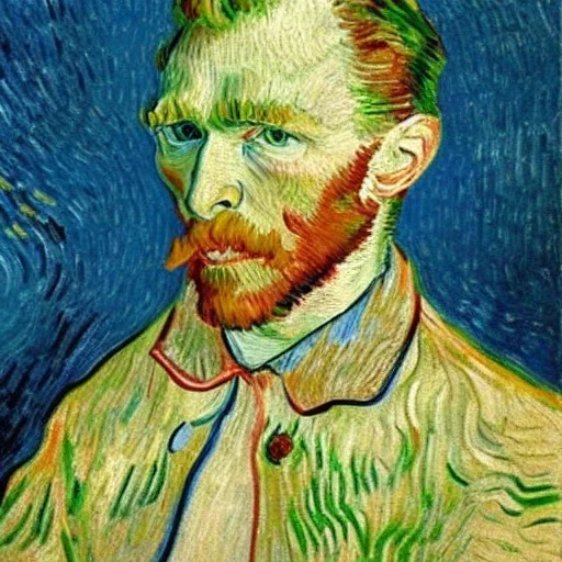 selfportrait painted by van gogh