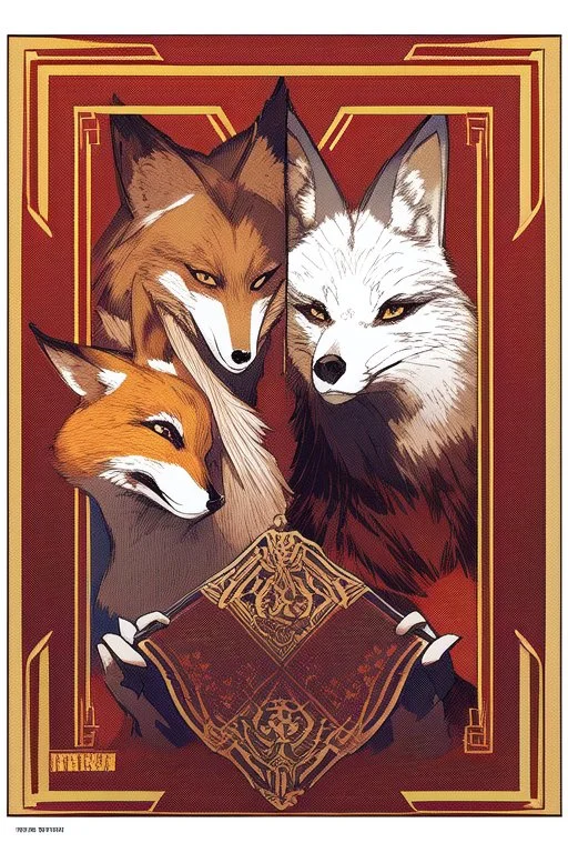 Simple outline colouring book page, portrait of a fox