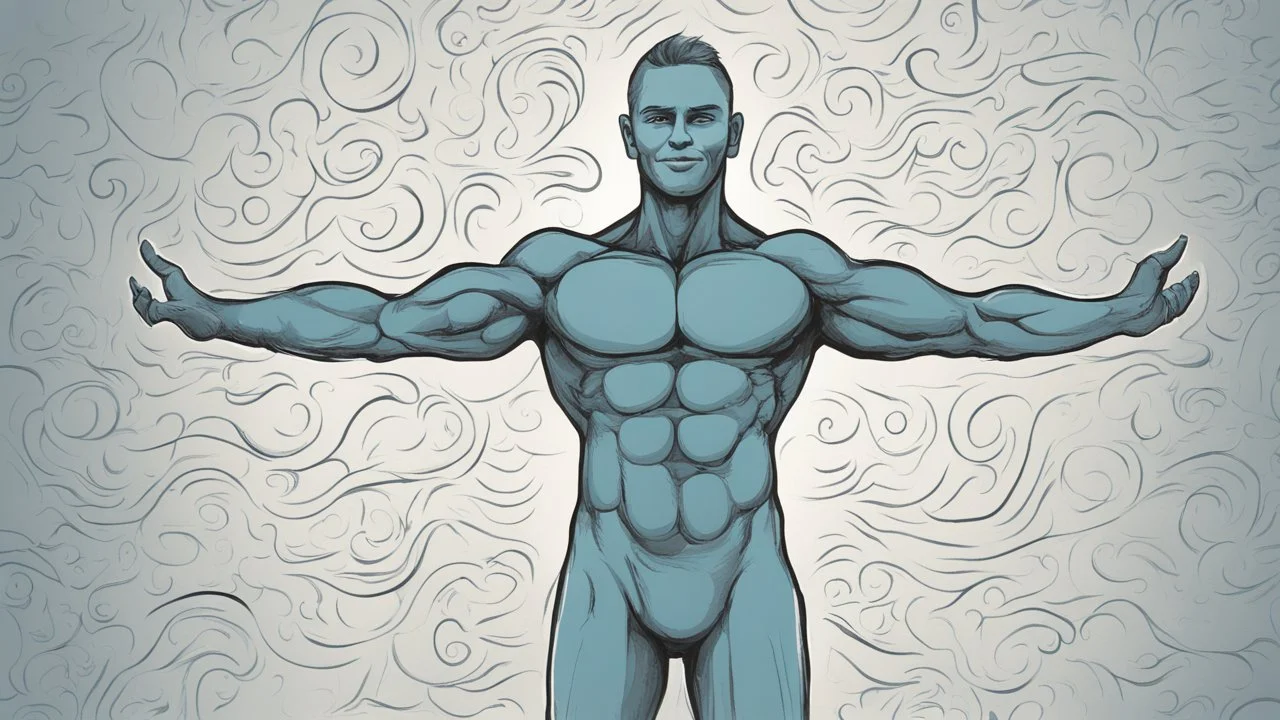 An illustrative image of a confident and smiling individual, symbolizing self-confidence and positive thinking. The image represents the power of the mind and belief in one's abilities to achieve success and overcome challenges.