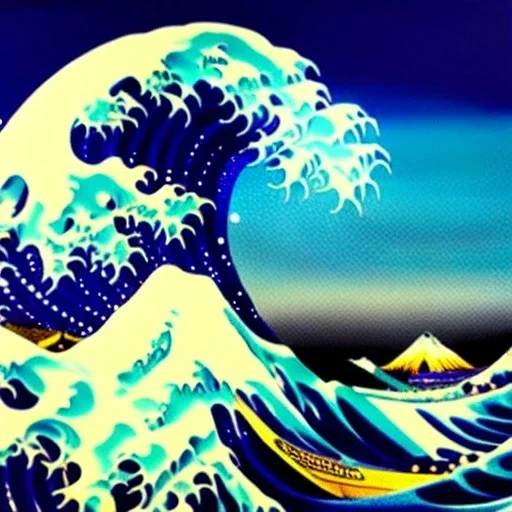 Ultra detailed fullbody Portrait in oil on canvas of The Great Wave off Kanagawa with lighthouse,extremely detailed digital painting, extremely detailed face,crystal clear eyes, mystical colors ,perfectly centered image, perfect composition, rim light, beautiful lighting,masterpiece,8k, stunning scene, raytracing, anatomically correct, in the style of robert e howard and Wizyakuza and Ohrai Noriyoshi and Simon Bisley and uncannyknack