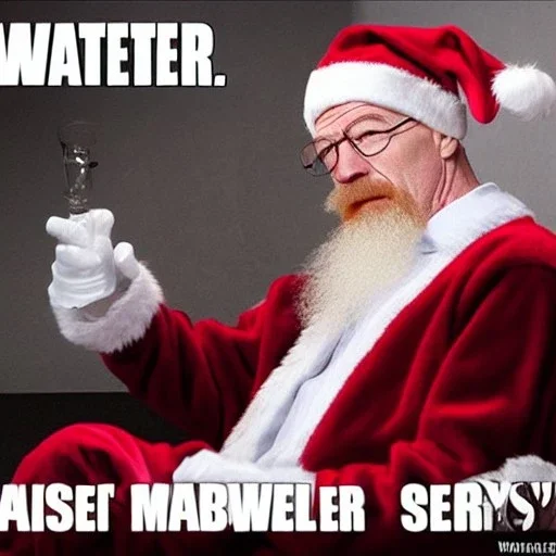 Walter White is a mall Santa Claus