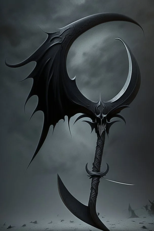 black big scythe