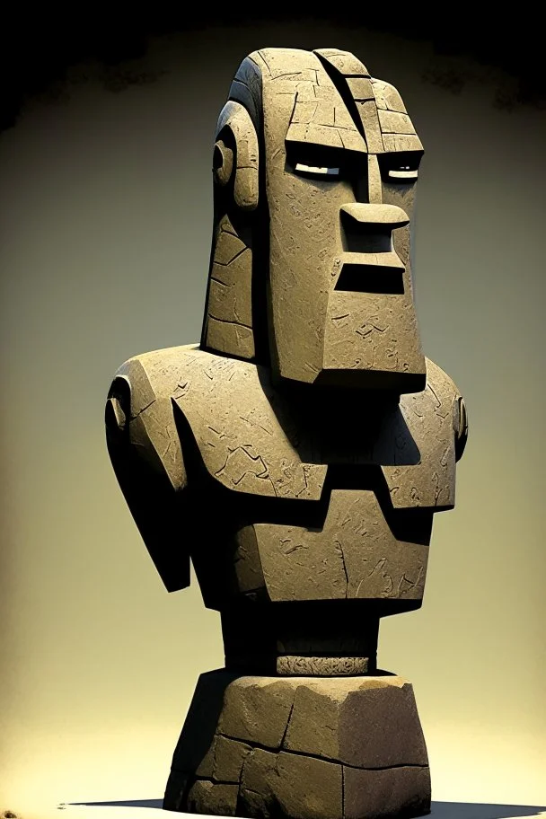 moai easter island golem robot