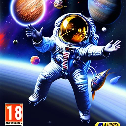 Rock band in outer space