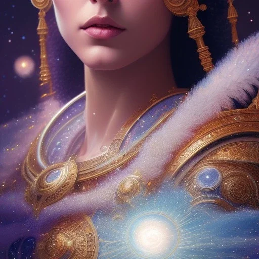 cosmos masterpiece, sango fantasy, fantasy magic, intricate, sharp focus, illustration, highly detailed, digital painting, concept art, matte, artgerm and paul lewin and kehinde wiley, full figure, fit in board, cyber punk, pretty accurate hands face fingers, natural aye, fit within