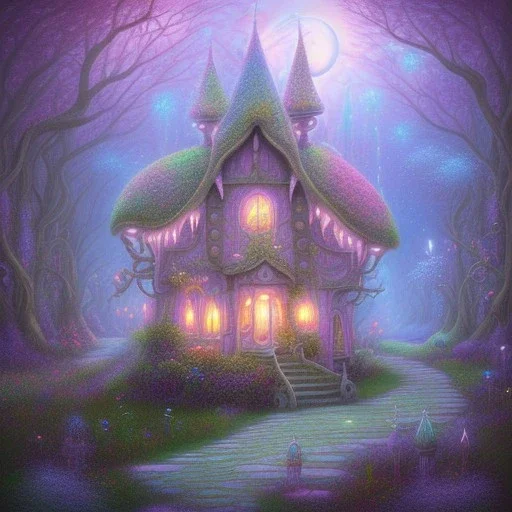 house of fairies like a dream within a dream within a dream pastel colors