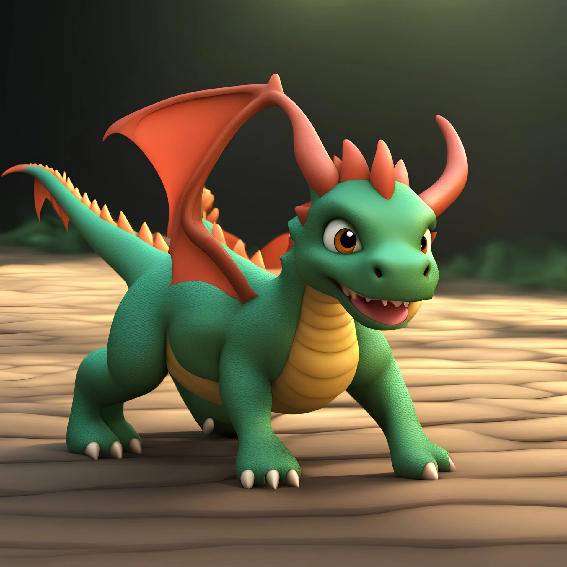 cute dragon 3D