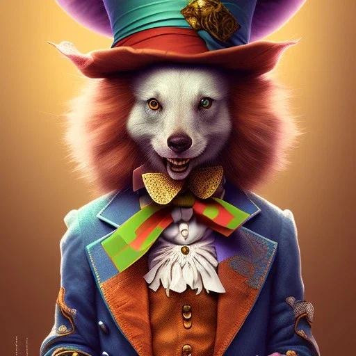 "Mad Hatter" book character of "Alice in the wonderland", detailed eyes, elegant,sarcastic smile, by Disney,Chie Yoshii,Brian Kesinger,Gediminas Pranckevičius,Kilian Eng,reg Rutkowski,