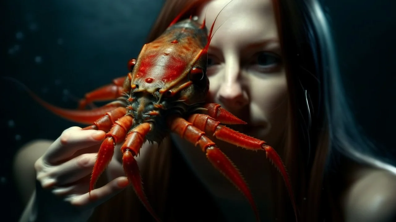 Metamorphosis of a woman into an evil crayfish