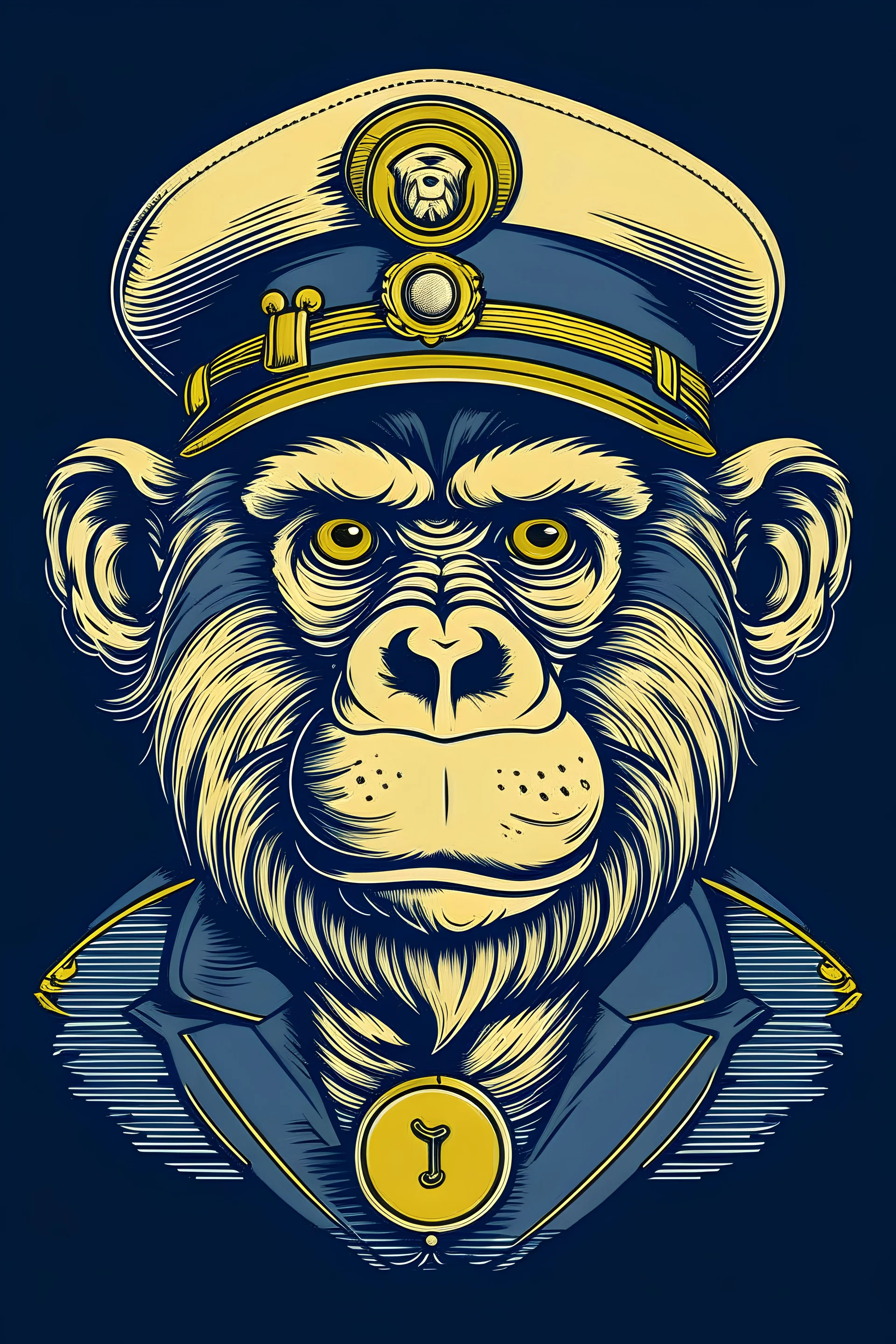 Yacht Club Monkey color unique