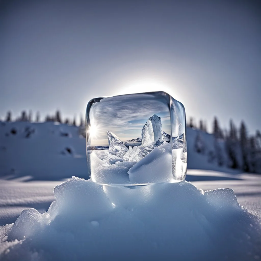 A WORLD INSIDE A CUBE OF ICE