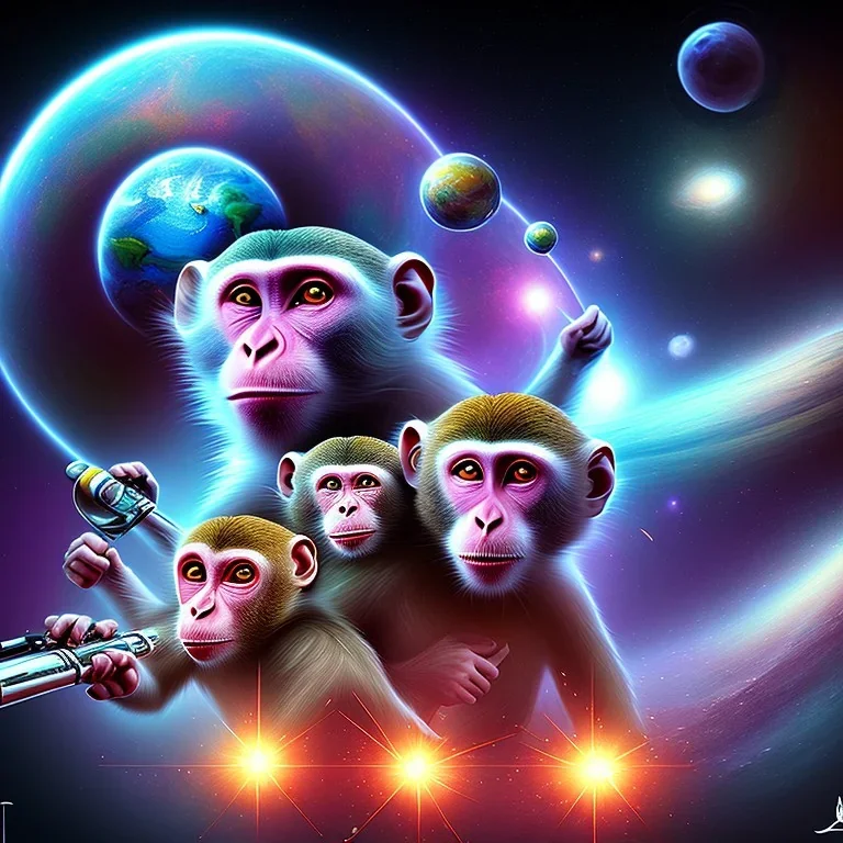 universe, monkey