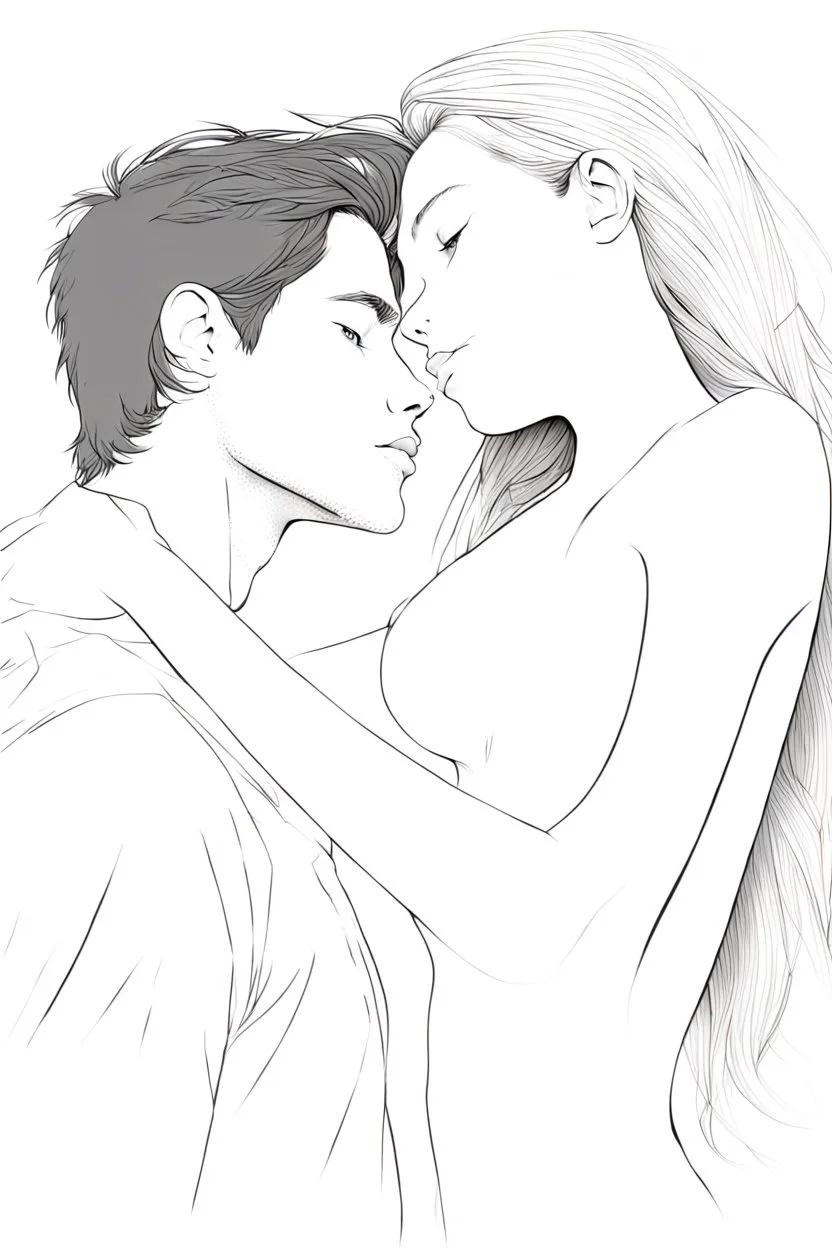 Style: image transformation with changing features, standing, intimate feelings and kissing, high realism, realistic relationship features, professional details sexually realistic, person for can give it back to the daughter is sick and forth with the Style of fantasy havesexactly how it