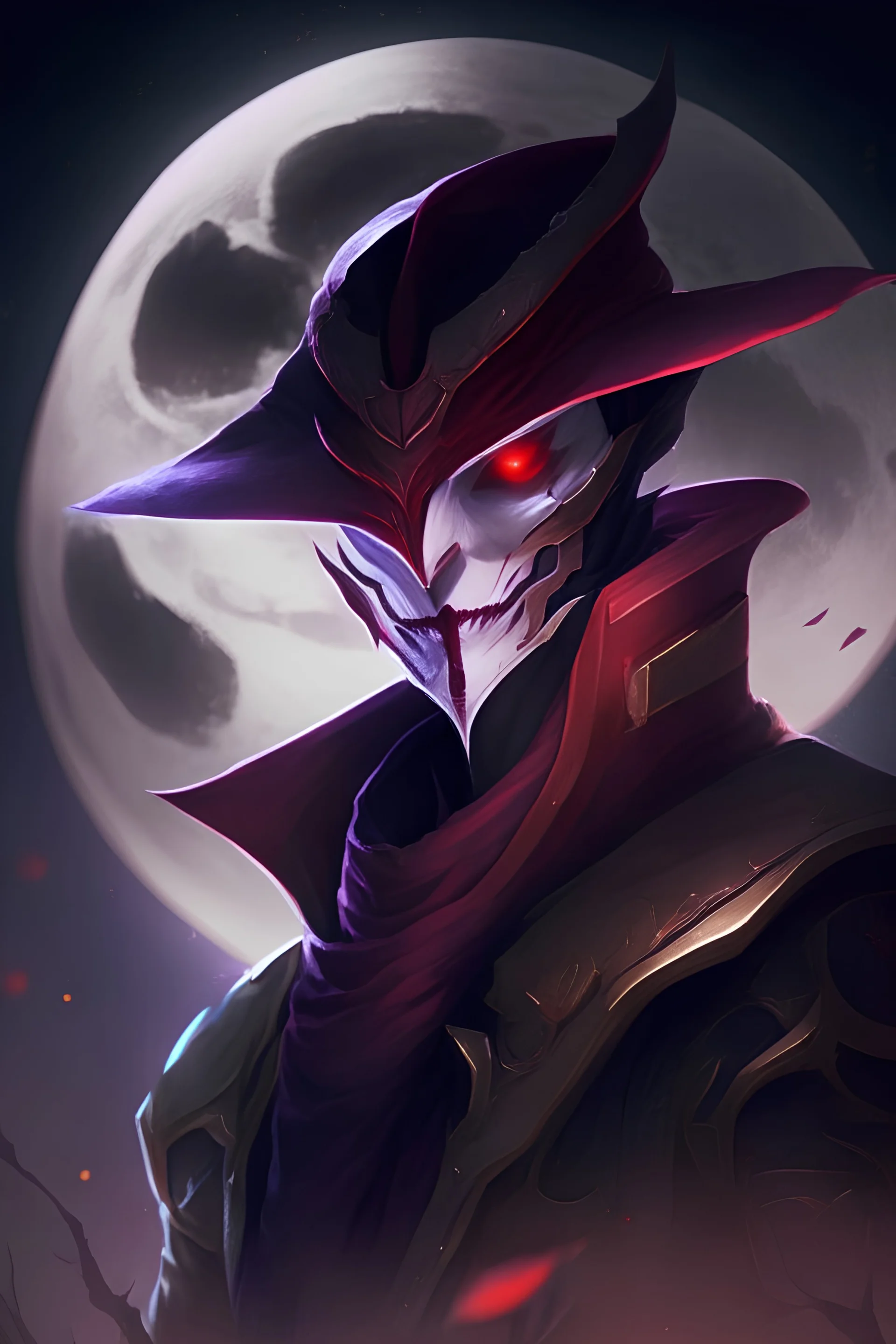 League od Legends Jhin blood moon