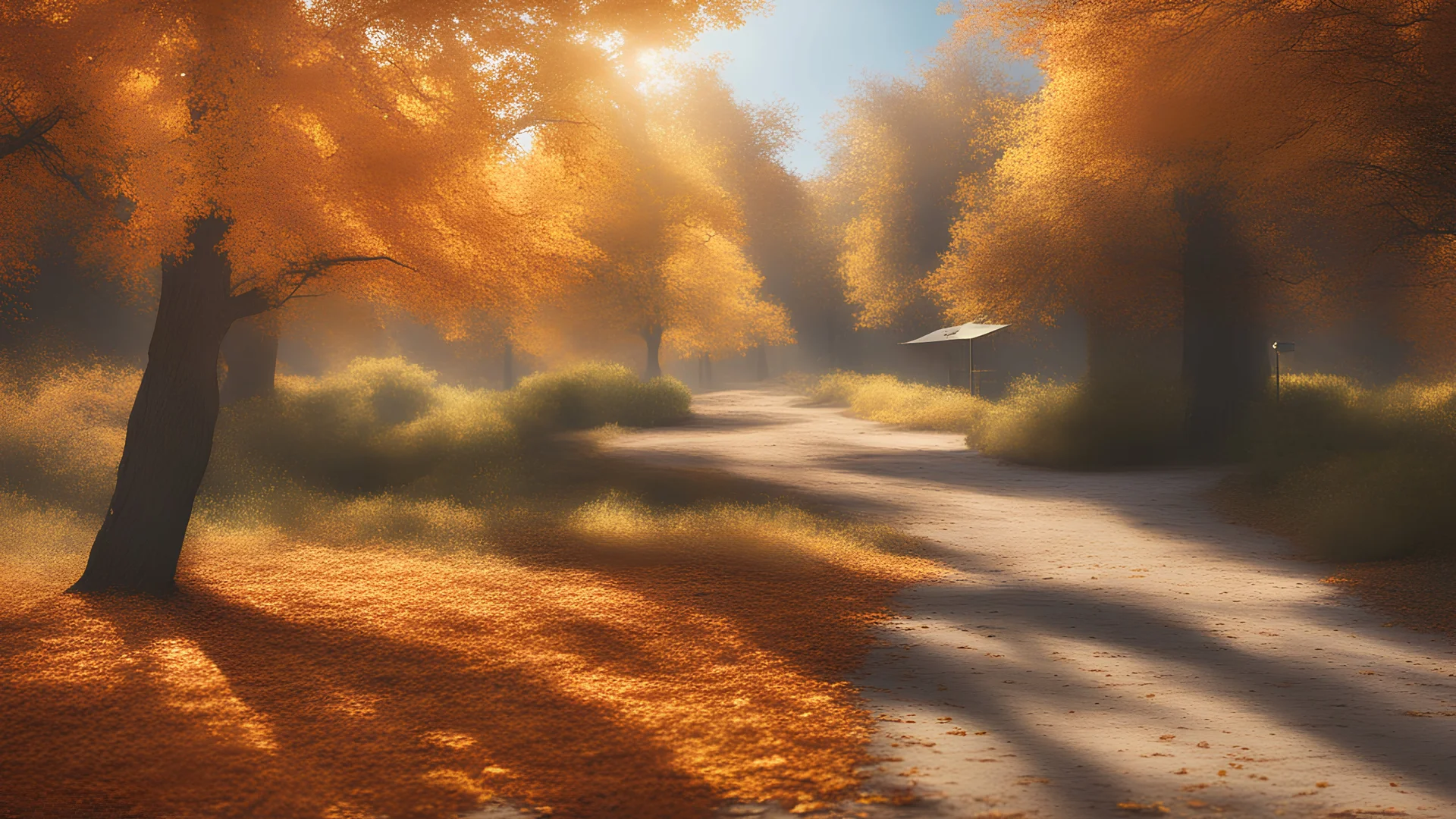 A warm, sunny autumn...