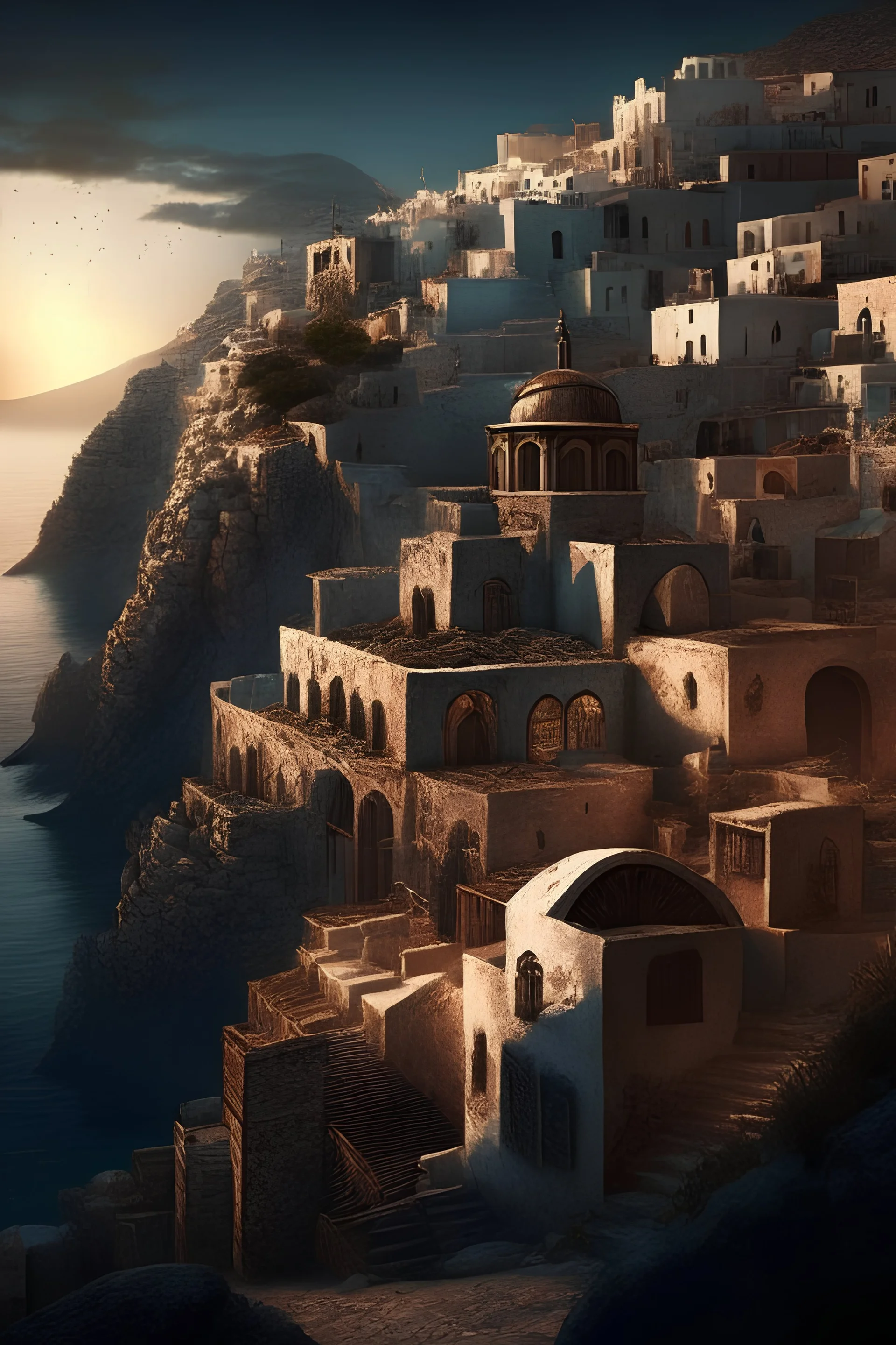 santorini at the dark ages