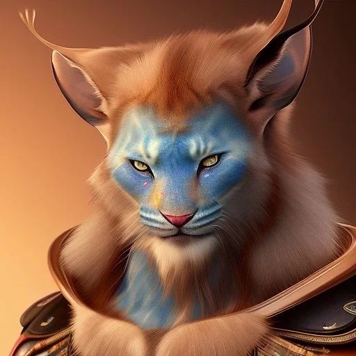 This avatar could have features such as fur, whiskers, and a tail, and might be able to move and express itself through various animations. You might also imagine the avatar with different colors or patterns on its fur, such as blue.