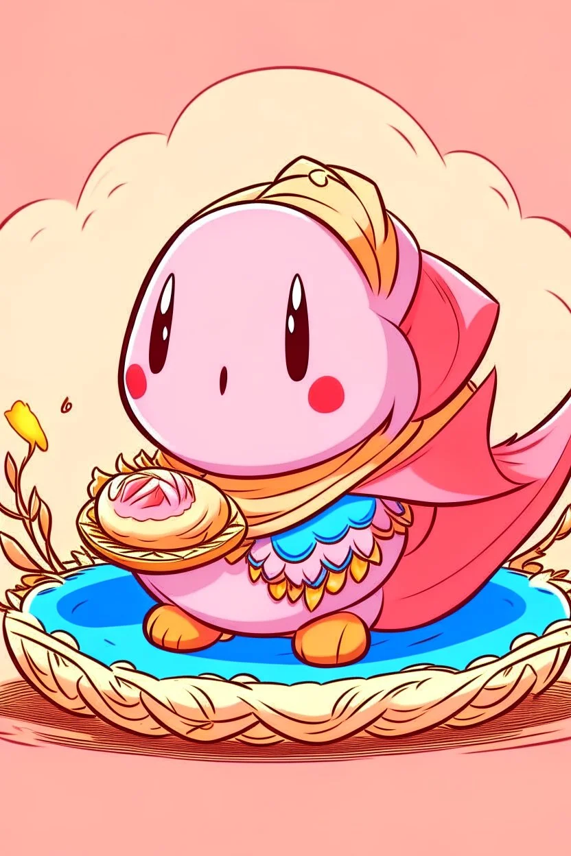 kirby eating dragon in dress