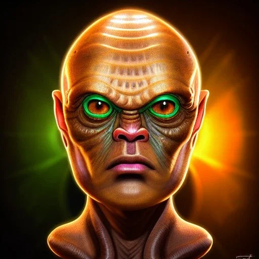 ultra detailed fullbody portrait of THE MEKON, extremely detailed digital painting, intrincate, extremely detailed face,crystal clear Big eyes, in the style of Niriyoshi Ohrai, mystical colors , perfectly centered image, perfect composition, rim light, beautiful lighting, 8k, stunning scene, raytracing