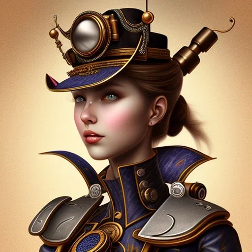 steampunk person searching