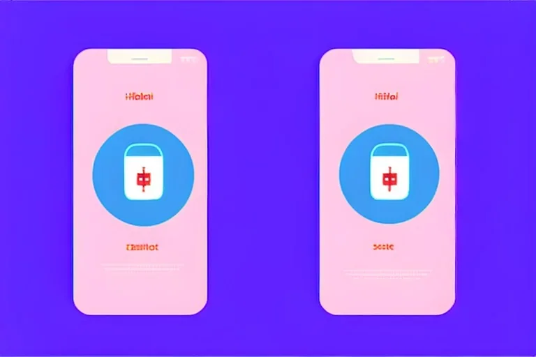 Electronic Health Record in Mobile Phone, Flat Vector Illustration