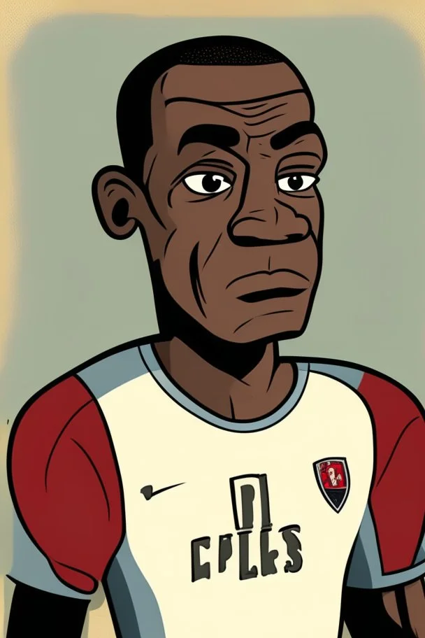 Calvin Phillips English football player ,cartoon 2d