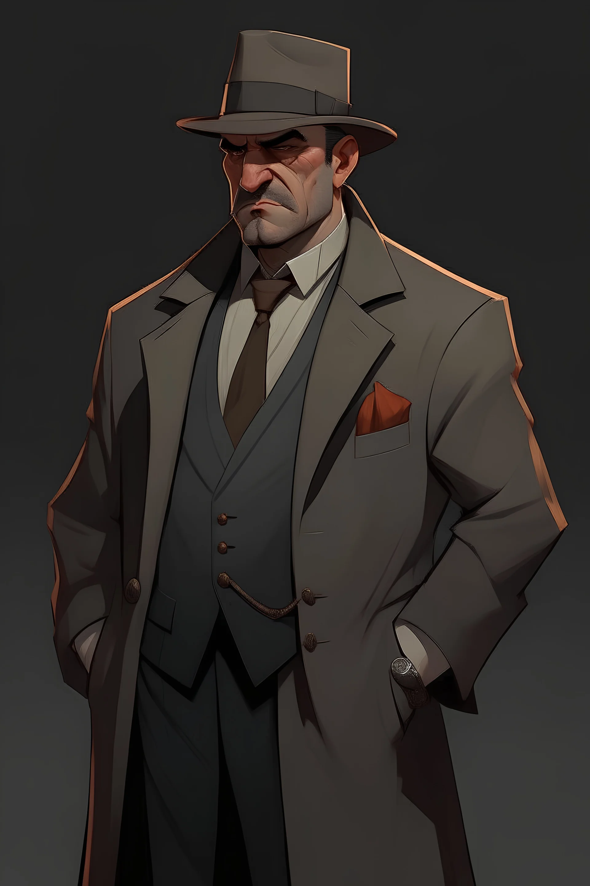 mafia boss human character dnd style