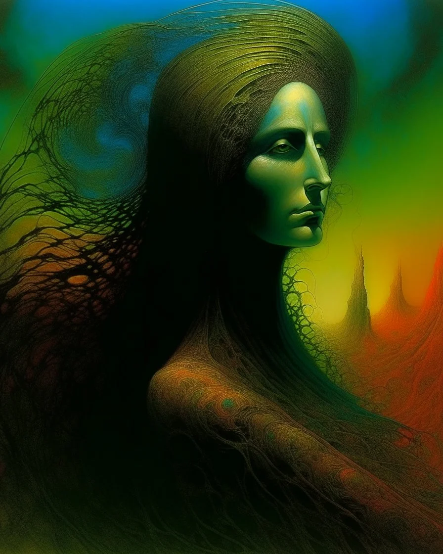 Woman.Zdzisław Beksiński