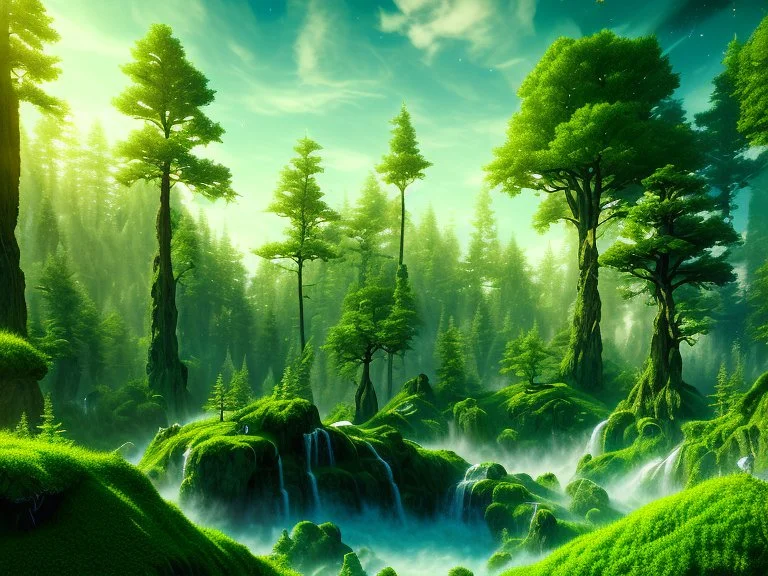 green black crystal cosmic and galactic ambiance hill sky rocks sunny trees pools , full of details, smooth, bright sunshine，soft light atmosphere, light effect，vaporwave colorful, concept art, smooth, extremely sharp detail, finely tuned detail, ultra high definition, 8 k, unreal engine 5, ultra sharp focus