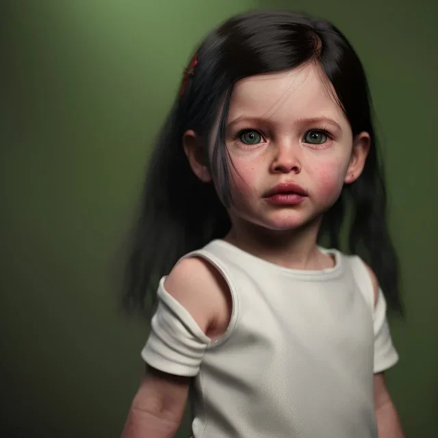 Arwen toddler, full body, dramatic lighting, hyper realistic