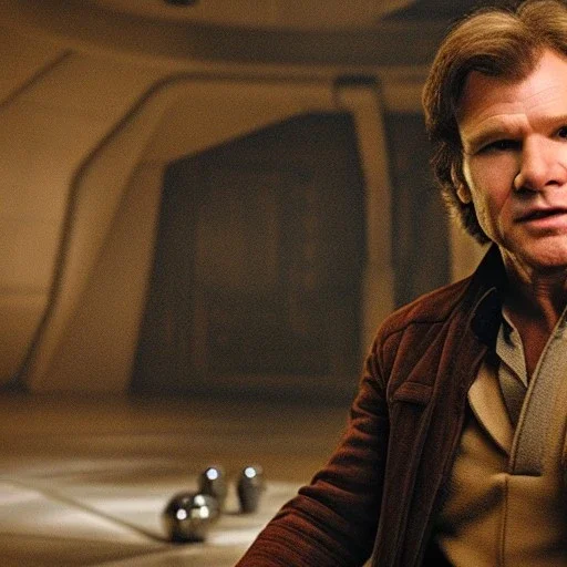 super photorealistic studio photo of Han Solo in star wars by Annie Leibovitz, intricate, headshot, highly detailed, sharp focus, cinematic lighting,