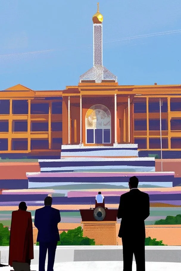 A huge regional capitol building