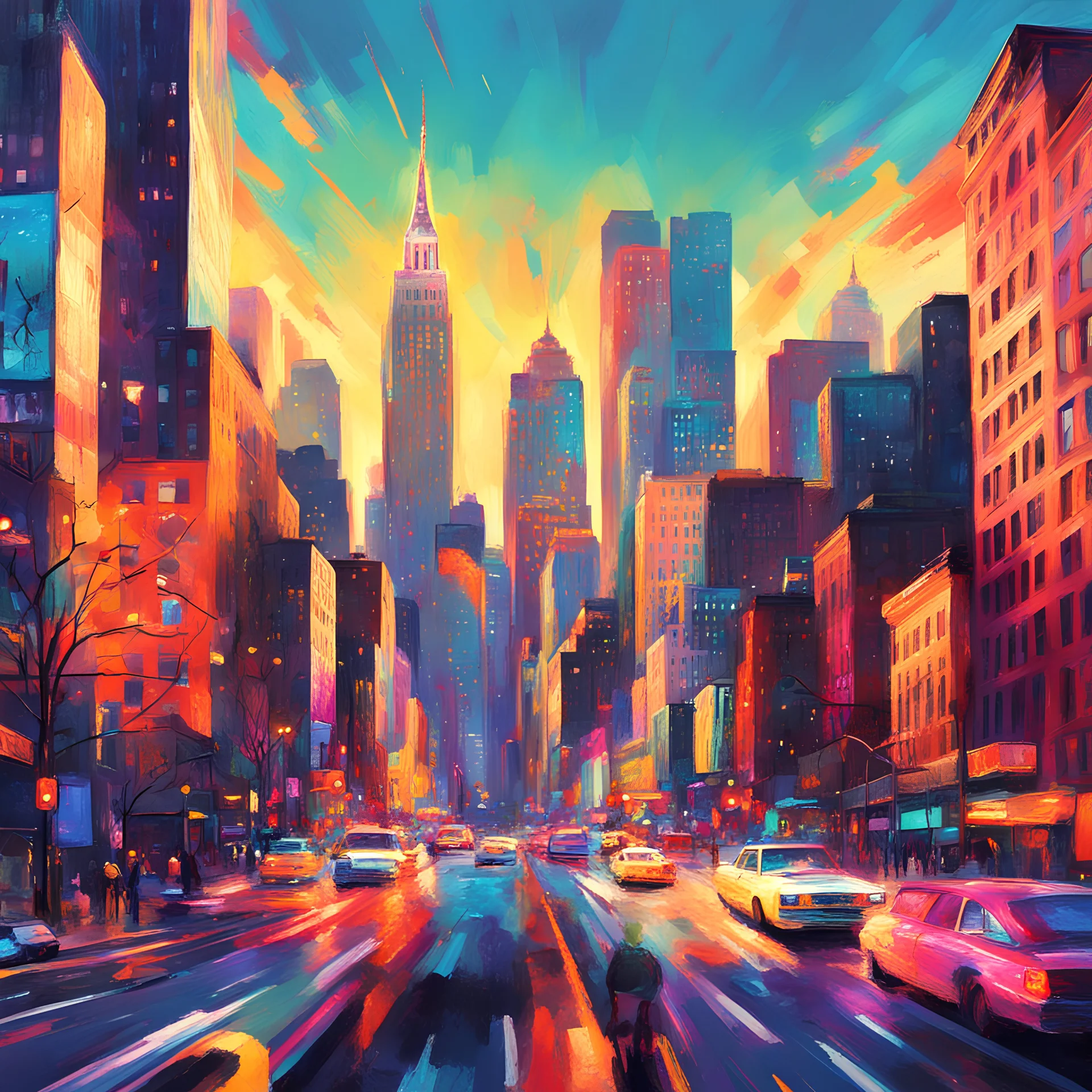 New York's Shiniest, in vivid art style