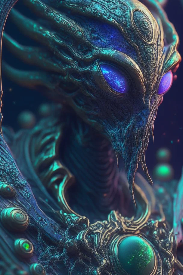 Medal alien,FHD, detailed matte painting, deep color, fantastical, intricate detail, splash screen, complementary colors, fantasy concept art, 32k resolution trending on Artstation Unreal Engine 5