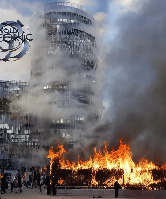 The world economic forum on fire