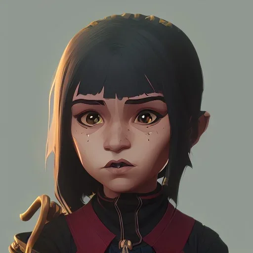 Portrait of an adorable witch kid by Nick Harris