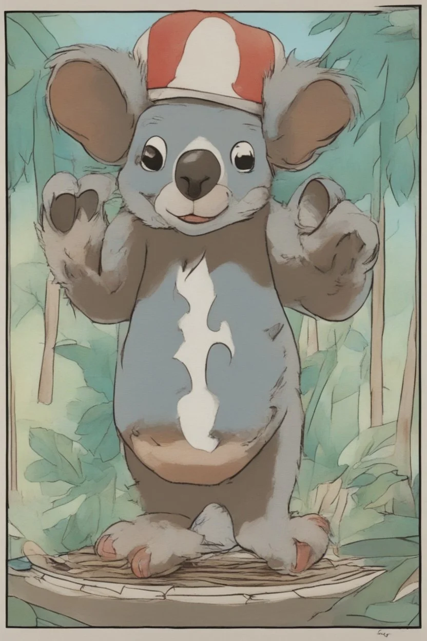 "ren and stimpy" style koala