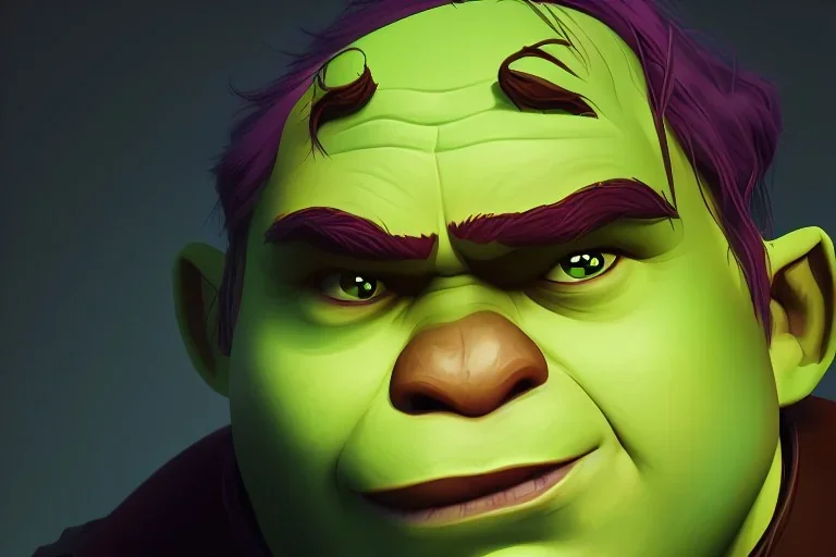 Portrait of Shrek by Jake Bartok