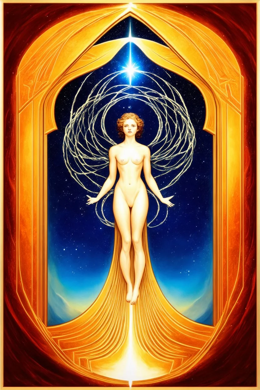Quantum Entanglement; Art Deco Celestial Symbolism