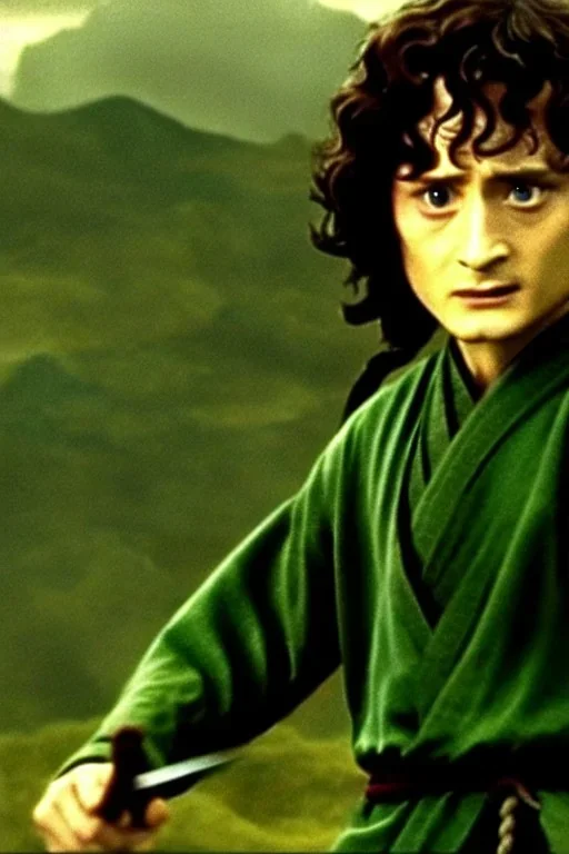 dvd screengrab Frodo from the movie Lord of the Rings directed by Lau Kar-leung, 1976, Shaw Brothers Studio, wuxia film, --v 4