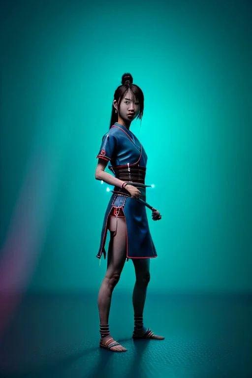 Photo Studio, portrait, Asian woman samurai, yakuza tattoo :: symmetry photography, cyberpunk style :: latex dress, japanese traditional ornaments, red, white, black, led wires, glow eyes, cinematic, Ultra realistic, dark scene, soft color, highly detailed, unreal engine 5, RTX, ultra detail, 3d, finely drawn, high definition.