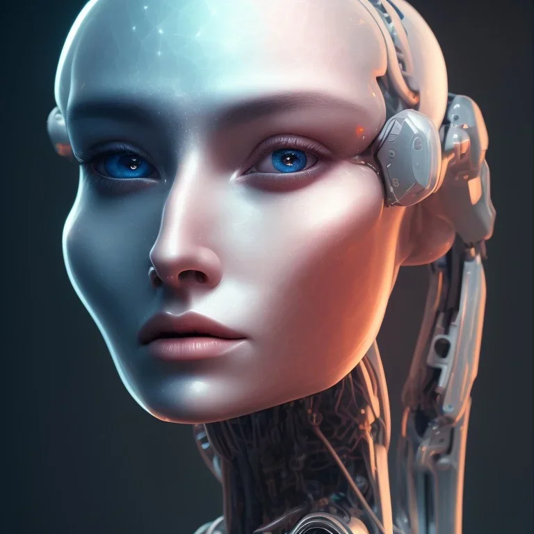 portrait full human robot, universe, fourth dimension, realistic, 8k, high quality, extreme detail, symmetrical, colours.