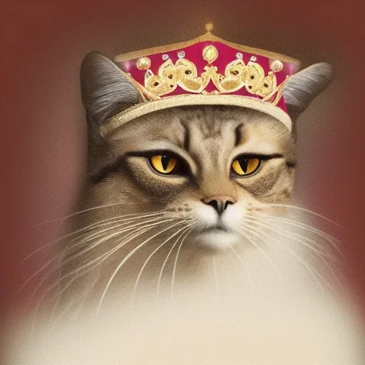 anthropomorphic royal cat