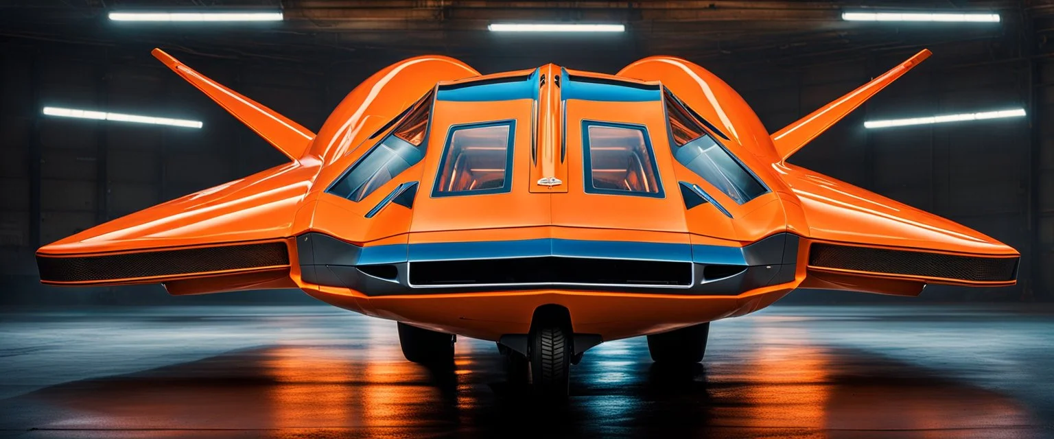 A national geographic award-winning photograph of a military fighter jet station wagon elephant hybrid bilaterally symmetrical designed by skunkworks, only one vehicle per image painted metallic orange traveling at a high rate of speed, jet intake off of the front center of vehicle and jet exhaust out the rear with bright blue flame soviet retrofuturism, cassette tape futurism, sleek but squared, tremendous nuclear powered engine