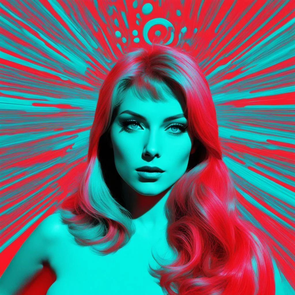 (psychedelic 3D anaglyph red-cyan glasses required) Jody Banks, The Fall Guy, Heather Thomas