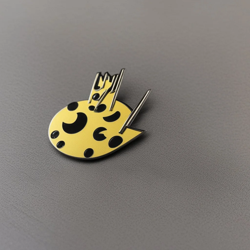 pac-man metal pin